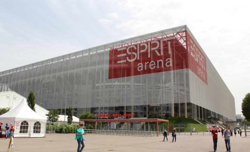 Das Gelände um die Esprit Arena in Düsseldorf…(©Koch)