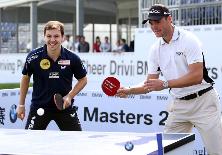 Ein Spitzendoppel: Deutschlands bester Tischtennisspieler und Golfer in einem Team (©BMW)