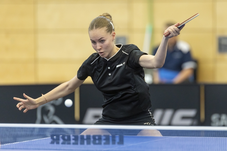 Ebenfalls im Damen-Halbfinale steht Annett Kaufmann, die 16-Jährige schaffte es zum zweiten Mal in Folge in die Vorschlussrunde. (©Schiefer)