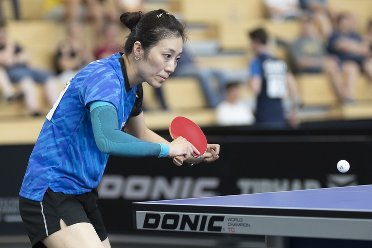 Top-Favoritin bei den Damen ist Han Ying. Die Europe-Top-16-Gewinnerin verlor noch keinen Satz. (©Schiefer)