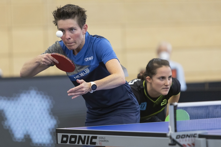 Sabine Winter verpasste den Rekord von sieben Doppel-Titeln. Mit Tanja Krämer unterlag sie im Halbfinale... (©Schiefer)