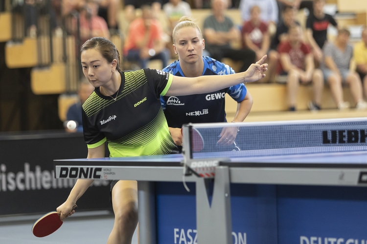 ...fanden im Halbfinale in Yuan Wan und Chantal Mantz ihre Meisterinnen. (©Schiefer)