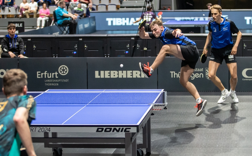 Das gilt auch für Daniel Rinderer und Tom Schweiger, die sich im Viertelfinale gegen Tobias Hippler/Lleyton Ullmann strecken mussten (©Gohlke)