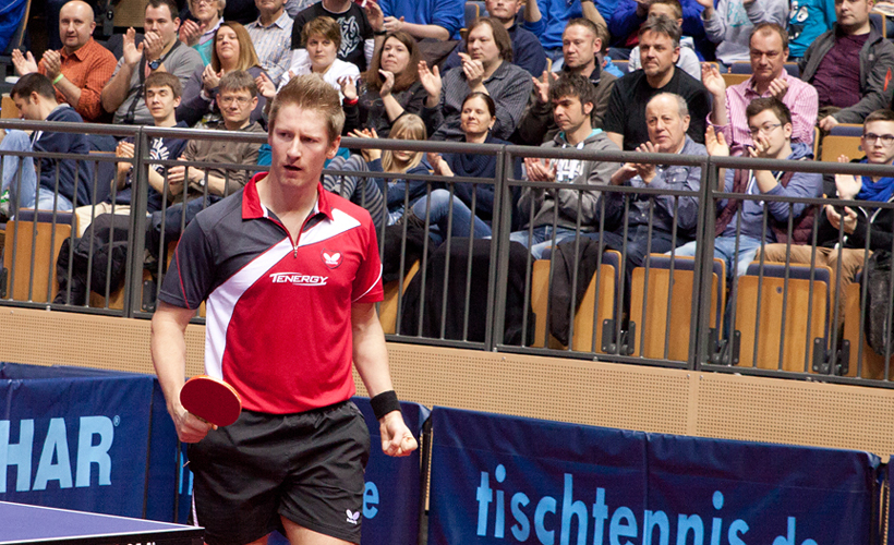 Ruwen Filus erreichte nach einem bärenstarken 4:0-Erfolg gegen Bastian Steger das Halbfinale. (©Fabig)