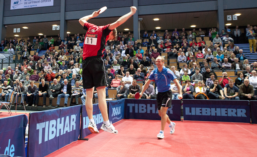 Die Freude bei Lennart Wehking (l.) und Nico Christ kannte nach dem Sieg über Franziska/Floritz und dem Halbfinal-Einzug keine Grenzen. (©Fabig)
