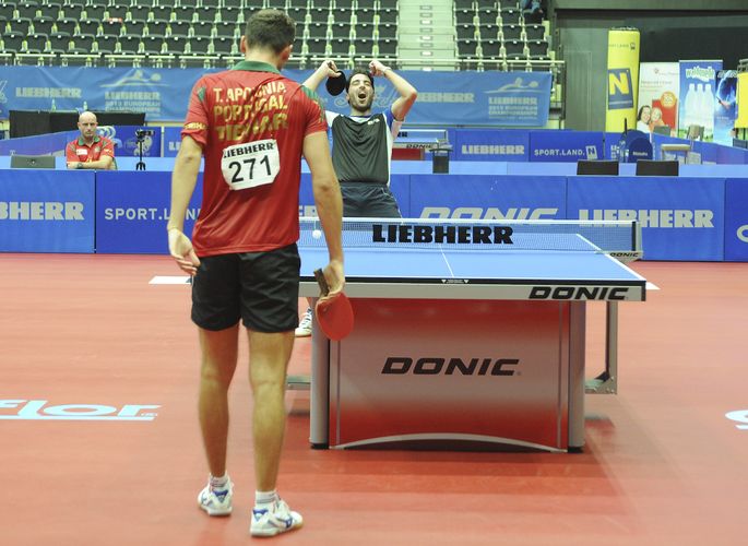 Im Viertelfinale schlug er Tiago Apolonia, musste sich im Halbfinale aber Vladimir Samsonov geschlagen geben. (©Stosik)