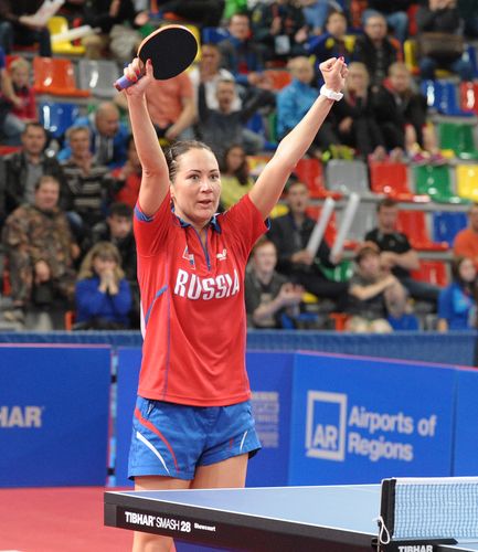 Sie spielte vielleicht die EM ihres Lebens: Polina Mikhaylova, die Lokalmatadorin, sollte mit Russland ebenfalls souverän die Vorrunde überstehen. 