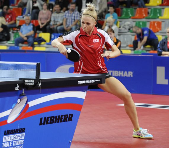 Tetyana Bilenko hatte schon im ersten Einzel gepunktet. Würde sie auch in ihrem zweiten Match triumphieren? (©Stosik)