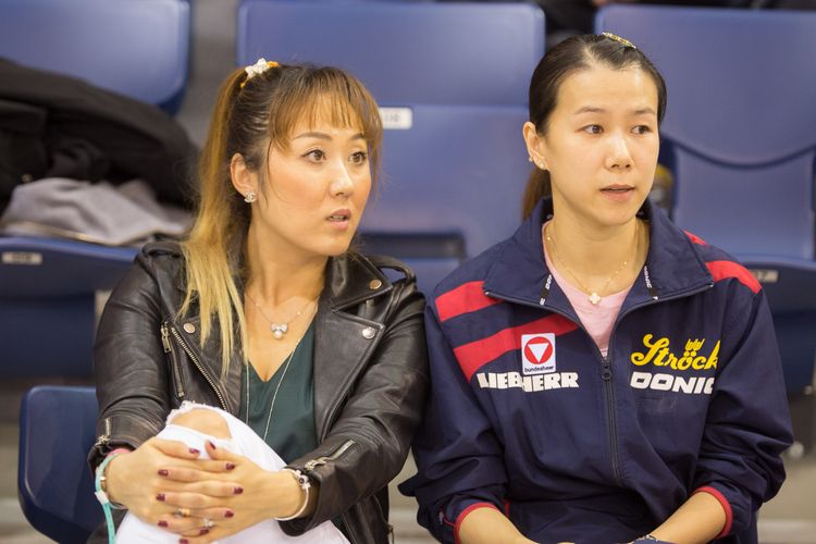 Stimmt, irgendwas fehlt da, denkt auch die ehemalige deutsche Nationalspielerin Zhenqi Barthel (©Fabig)