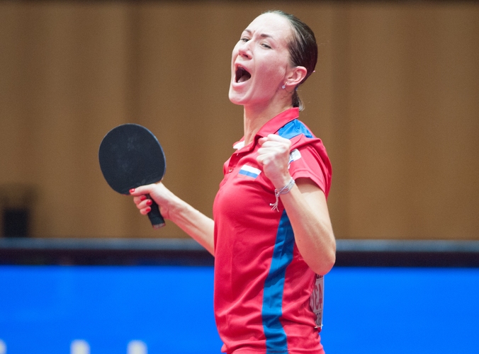 Polina Mikhailova triumphierte im Duell der Spitzenspielerinnen... (©Stosik)