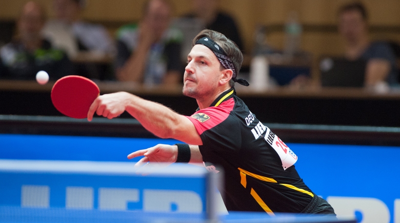 Doch auf Timo Boll ist auch heute Verlass (©Stosik)