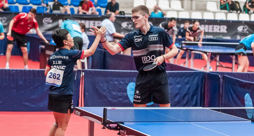 Am Ende reichte es für die Luxemburgerin und ihren Partner Luka Mladenovic aber für das Achtelfinale. (©Gohlke)