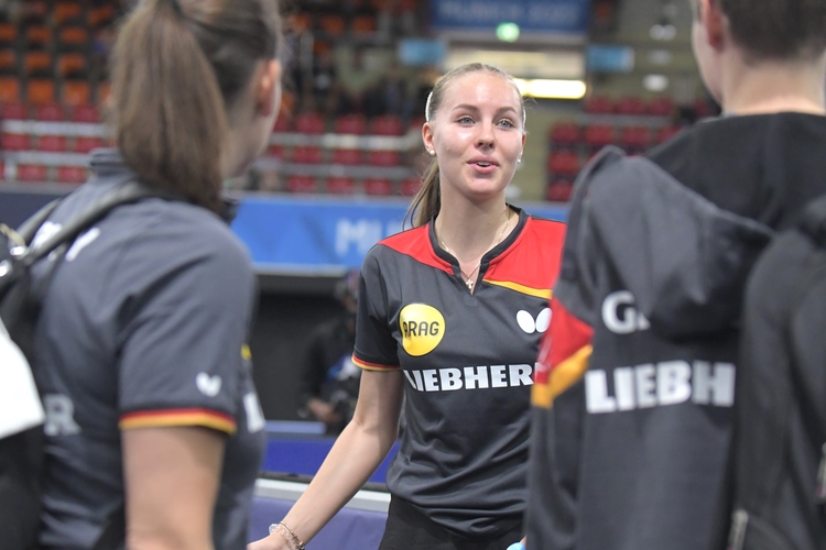 Allen Grund zur Freude hatte die deutsche Delegation. Zunächst qualifizierte sich Annett Kaufmann für die Hauptrunde. Sie gewann beide Gruppenspiele. (© Gohlke)