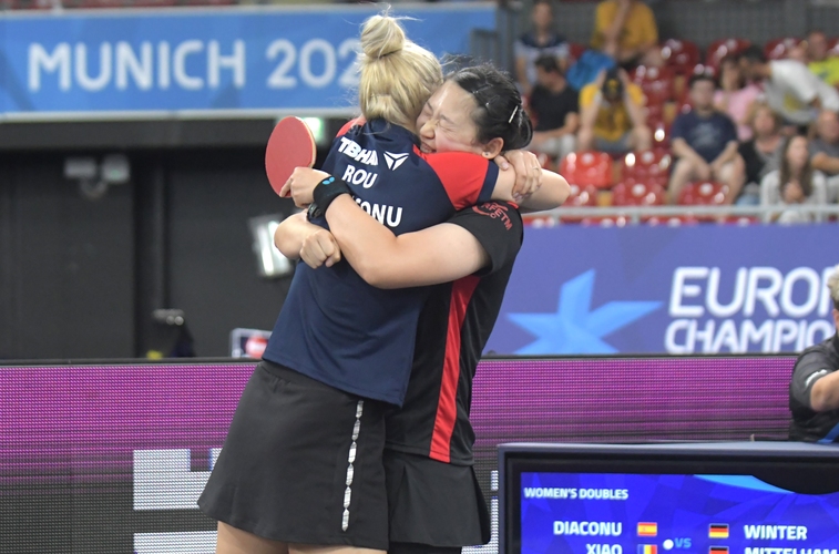Das deutsche Duo verlor im Viertelfinale gegen Maria Xiao und Adina Diaconu (©Gohlke)