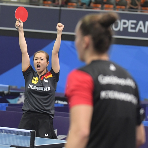 Besser machte es Yuan Wan. Sie jubelte über ihren 4:2-Sieg nach 0:2-Rückstand gegen die Tschechin Katerina Tomanovska (©Gohlke)