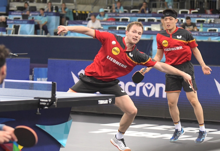 Denn Benedikt Duda und Dang Qui gewannen ihr erstes Hauptrundenspiel ebenfalls. (© Gohlke)
