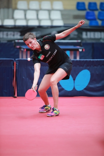 Viktoria Pavlovich spielte sich sogar zweimal auf den kontinentalen Thron. Die weißrussische Abwehrerin gewann die EM im Jahr 2010 und 2012. (©ITTF)