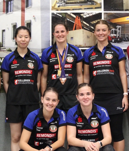 Liu Yangzi, Sabine Winter, Mercedesz Nagyvaradi, Orsolya Feher und Alina Nikitchanka vom TSV Schwabhausen. (©Verein)