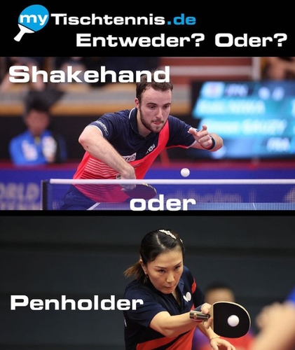 Shakehand oder Penholder? (©ITTF)