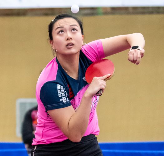 Yuan Wan steuerte im Doppel mit Kristin Lang den entscheidenden Punkt bei. (©Gohlke)