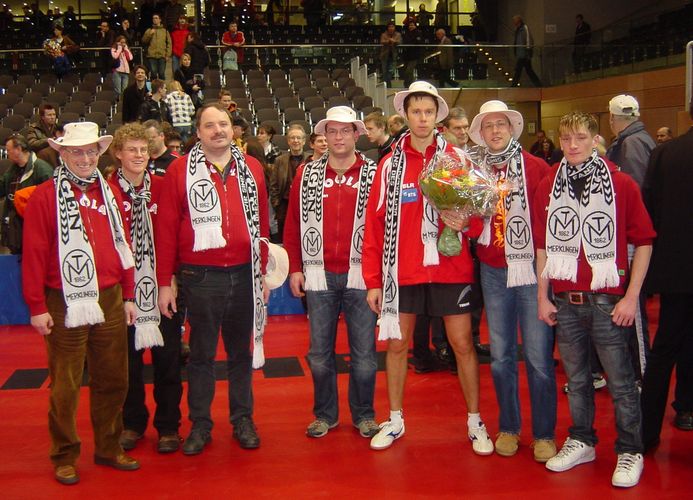 ...2009 in Düsseldorf entstand dieses Foto mit Vladimir Samsonov. (©TV Merklingen)