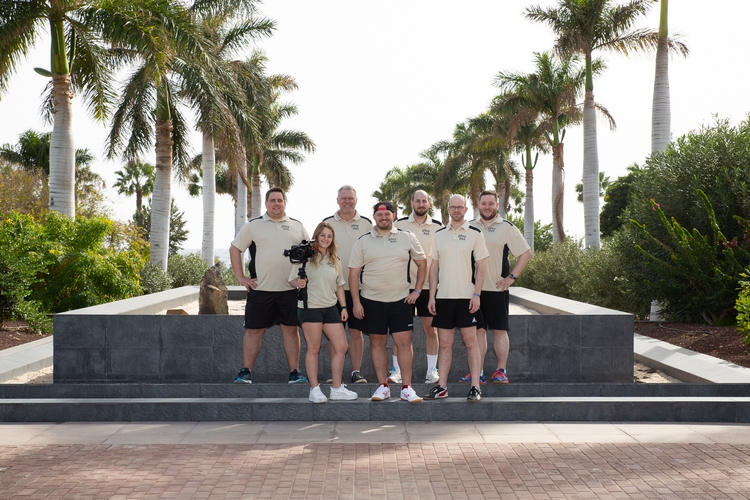 Dazu zählten v.l.n.r. Matthias Bomsdorf (HTTV), Desirée Josefin Schiller, Dr. Carsten Matthias (Geschäftsführer BTTV), Thorsten Rothkopf, Walter Dörling (TTBW), René Rammenstein (TTVN) und Simon Fabig (myTischtennis GmbH). (©Fabig)