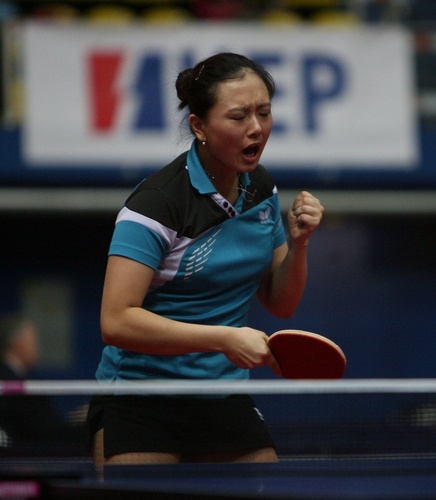 Yuan Wan hat es bereits in die deutsche Nationalmannschaft geschafft (©ITTF)