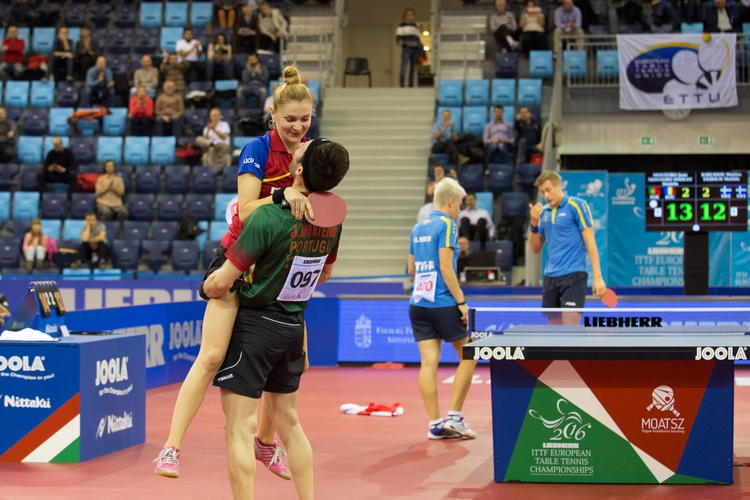 Mixed-Europameister wie Daniela Dodean und Joao Monteiro sind sie aber noch nicht. (©Fabig)