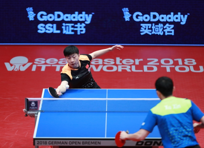 Im Einzel-Finale der Herren standen sich im Anschluss Ma Long und Xu Xin gegenüber. (©ITTF) 