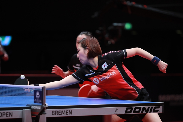 ...es mit Jeon Jihee und Yang Haeun zu tun. (©ITTF)