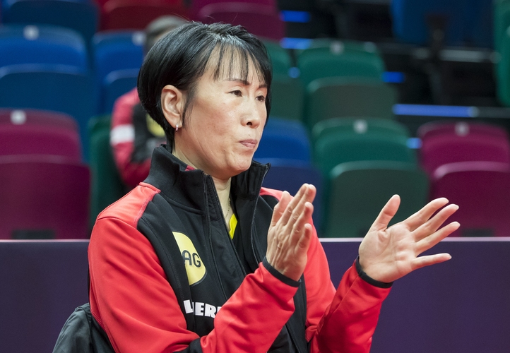 Ihre Trainerkarriere begann Schöpp 2008 beim Tischtennisverband Rheinland. 2010 wechselte die heute 50-Jährige ins DTTZ in Düsseldorf, 2012 trat sie die Nachfolge von Jörg Bitzigeio an, ist seitdem Bundestrainerin der Damen. (©Steinbrenner)