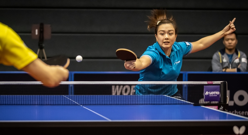 Beendet ist das Turnier dagegen für Yuan Wan nach 2:4-Niederlage gegen Yu Mengyu aus Singapur. (©Gohlke)
