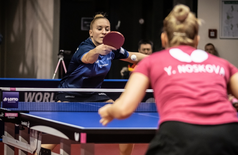 Nach größtenteils knappen Sätzen schied Chantal Mantz wiederum gegen die Russin Yana Noskova aus... (©Gohlke)