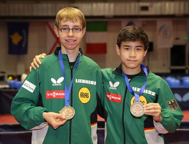 Gemeinsam mit Jannik Xu sicherte sich Engemann die Bronzemedaille (©Steinbrenner)