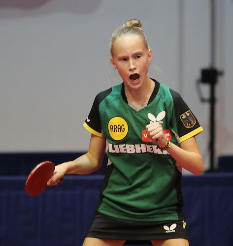 Im Individualwettbewerb waren die Talente wieder auf sich allein gestellt. Luisa Säger konnte ihre guten Leistungen mit dem Schülerinnen-Team allerdings nicht wiederholen... (©Steinbrenner)