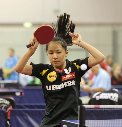 Bei den Schülerinnen brachte es Wenna Tu am weitesten. Für sie war im Achtelfinale gegen Kristina Kazantseva Schluss. (©Steinbrenner)