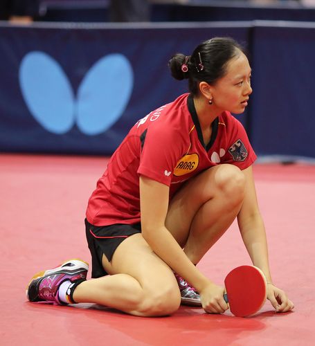 ...und Yuan Wan lange die Fahne hoch, beide ereilte im Viertelfinale das Aus... (©Steinbrenner)
