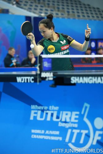 …die beiden Jugend-Olympiateilnehmer Yuan Wan… (©ITTF)