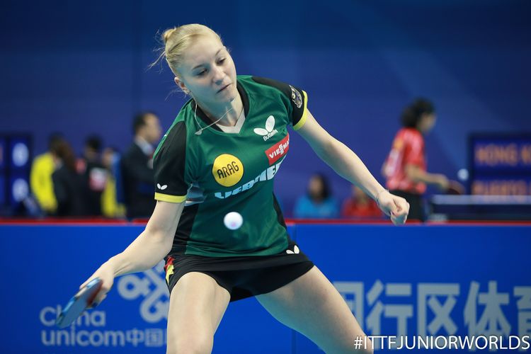 Im Einzel lichteten sich die deutschen Reihen vergleichsweise zügig: Chantal Mantz schied genau wie… (©ITTF)