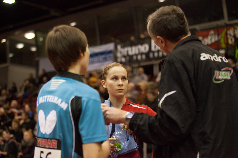 Für Nina Mittelham und Katharina Michajlova hat es nicht gereicht. Sie unterlagen Svenja Obst/Laura Matzke (©Fabig)