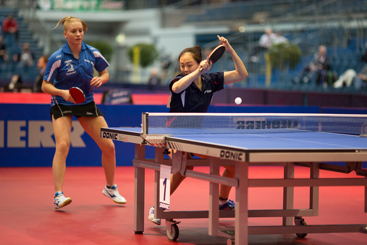 Gegen Chantal Mantz und Yuan Wan... (©Fabig)