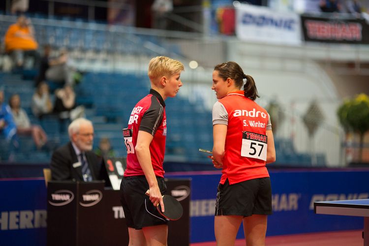 Eine Überraschung war das Ausscheiden von Kristin Silbereisen und Sabine Winter. (©Fabig)