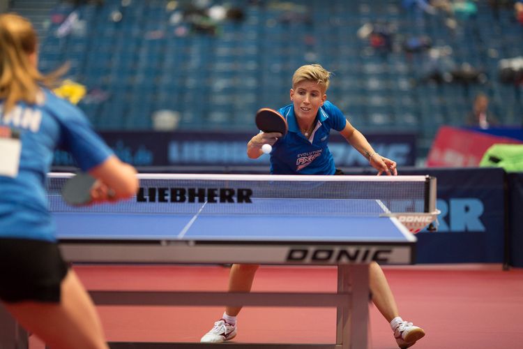 Im Halbfinale muss sie gegen Kristin Silbereisen ran. Die Deutsche Meisterin von 2010 bezwang im Viertelfinale Chantal Mantz. (©Fabig)