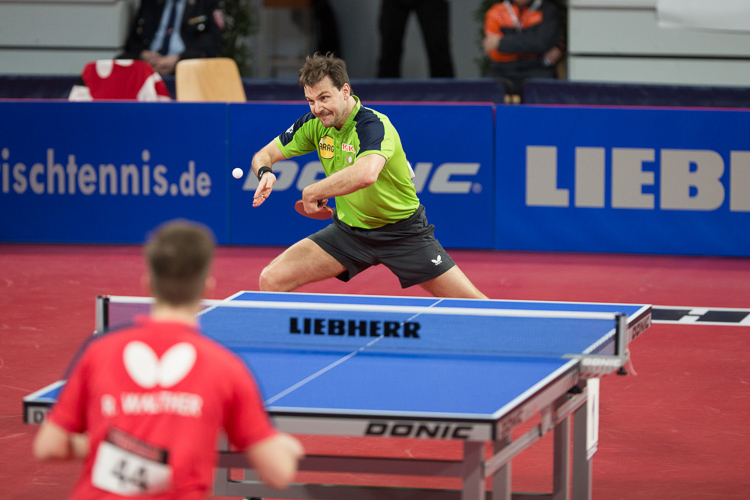 Timo Boll war bis zum Halbfinale ohne Mühe durchs Turnier marschiert (©Fabig)