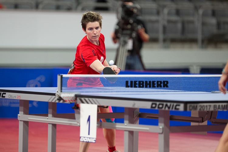 Tanja Krämer forderte im anderen Halbfinale die amtierende Deutsche Meisterin heraus (©Fabig)