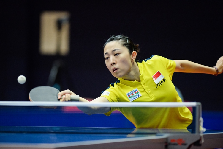 Auch Yu Mengyu konnte sich trotz der Verjüngungstendenzen in Singapurs Team halten und überzeugt als 47. der Welt (©ITTF)