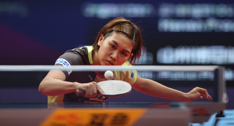 Aber nicht nur die Chinesen plagt das Luxusproblem, zu viele gute Spielerinnen für die begrenzten Olympiastartplätze zu haben. Auch Japan musste eine gut überlegte Wahl treffen. Hitomi Sato ist zwar in den Top 20 der Welt, aber nur Viertbeste ihres Landes. (©ITTF)