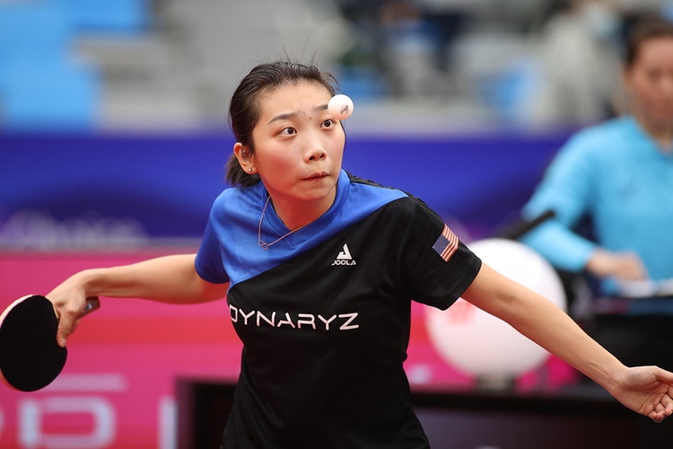 Über einen internen Wettkampf vergaben auch die US-Amerikaner ein paar Olympiastartplätze. Wu Yue darf Lily Zhang in Japan nicht unterstützen, auch wenn sie in der Weltrangliste nur vier Ränge hinter ihr platziert ist. (©ITTF)