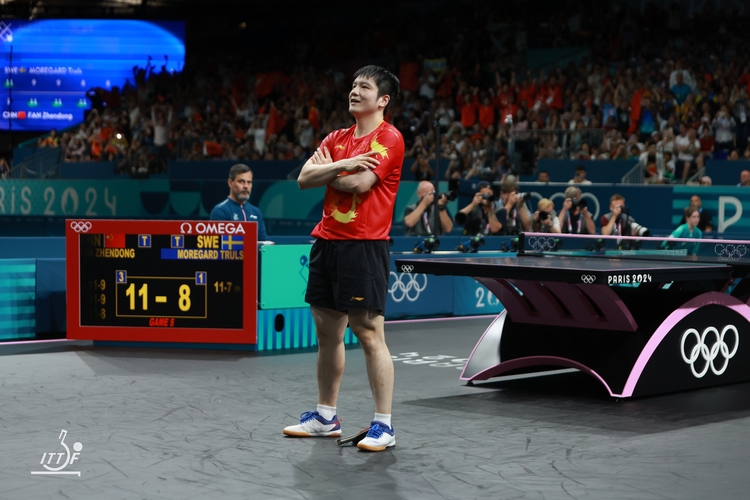 Gold ging dagegen an Fan Zhendong, der damit seinen Grand Slam vervollständigte (©ITTF)