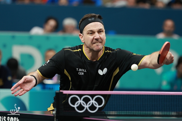 Und so gab Timo Boll im Viertelfinale von Paris seinen letzten Auftritt auf der internationalen Bühne (©ITTF)